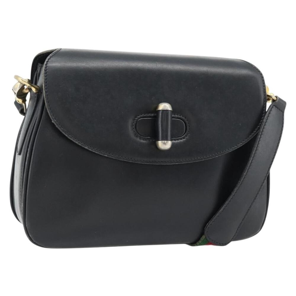 Gucci Web Shoulder Bag Black